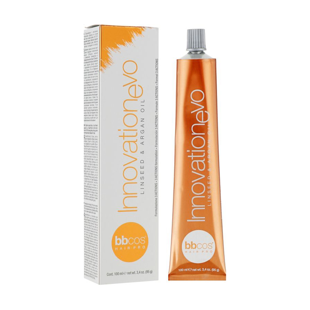 Перманентна фарба для волосся BBcos InnovationEvo Hair Color Cream, 4/00 Каштановий натуральний інтенсивний, 100 мл